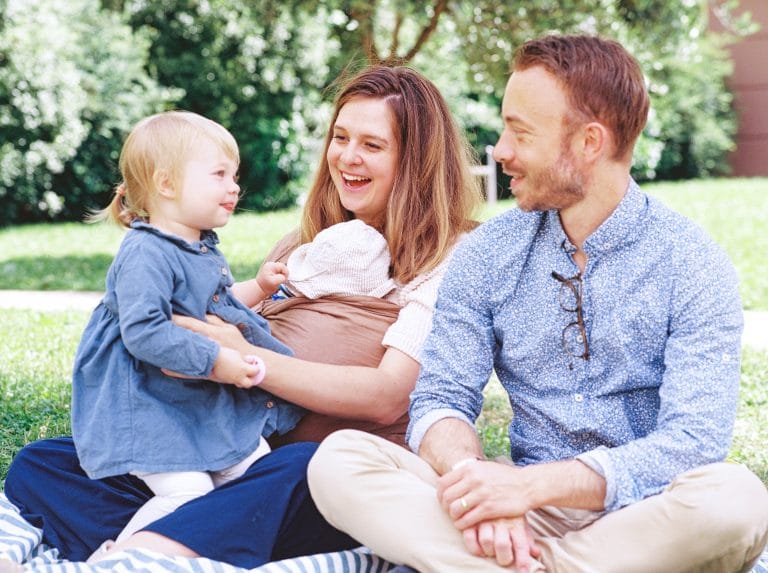 Séance famille au parc